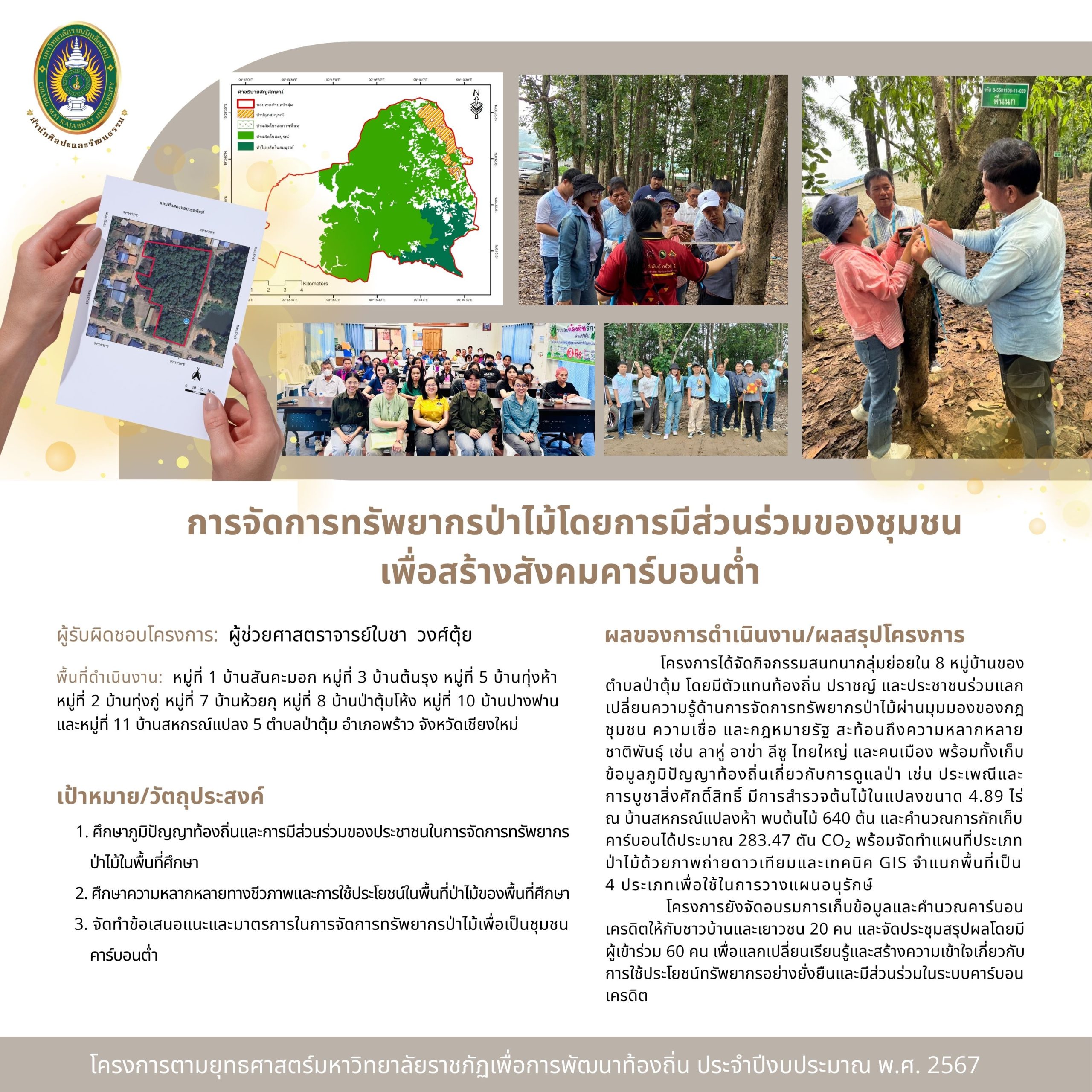 การจัดแสดงนิทรรศการองค์ความรู้ชุมชน