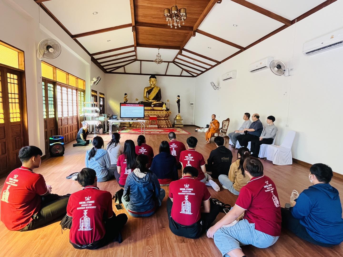 ภาพประกอบ: การจัดทำประวัติข้อมูลทางประวัติศาสตร์และความสำคัญของวัดแสนเมืองมาหลวง (หัวข่วง)