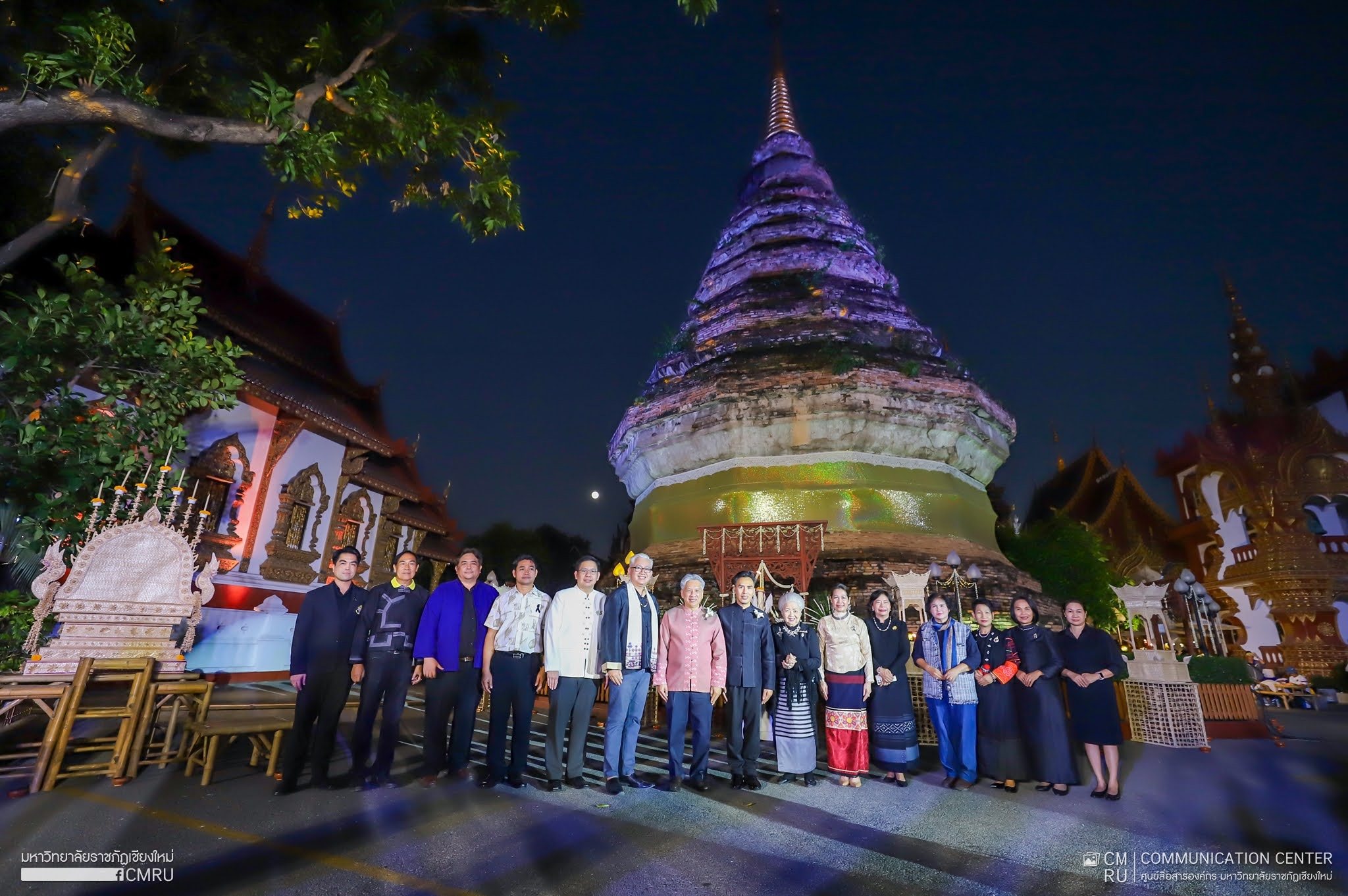 ภาพประกอบ: “เทศกาลศิลปวัฒนธรรมเพื่อการพัฒนาท้องถิ่น ครั้งที่ 2” และ “แหล่งเรียนรู้ศิลปะและวัฒนธรรม และเอกสารโบราณ วัดแสนเมืองมาหลวง (หัวข่วง)”